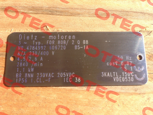 FDR 80B/ 2 Q B8 obsolete // OEM  Dietz-Motoren