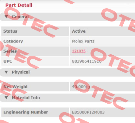 E85000P12M003  Molex