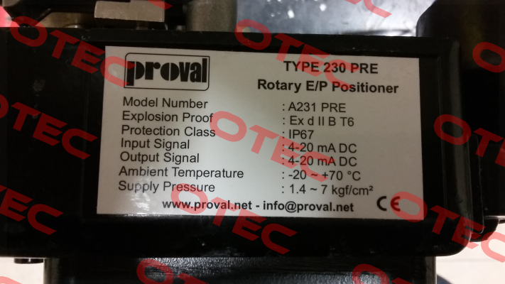 A231PRE-PT Proval