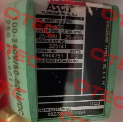 X8223P003 TPL-12084  Asco