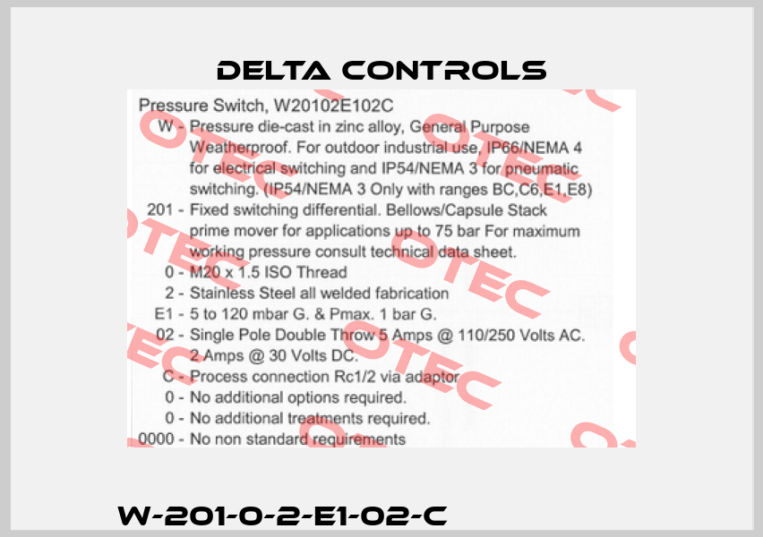 W-201-0-2-E1-02-C                     Delta Controls