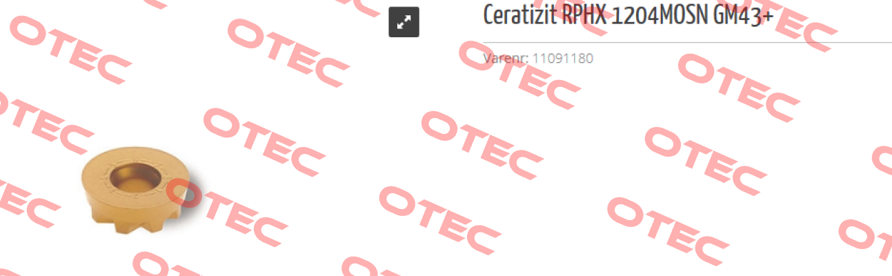 RPHX 1204MOSN GM43+  obsolete replaced by  RPHX 1204MOSN CTPP235  Ceratizit