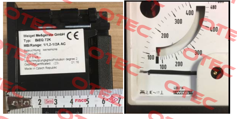 BIEQ72K Bimetall-Dreheiseninstrument AC (674.124.1000)  Weigel