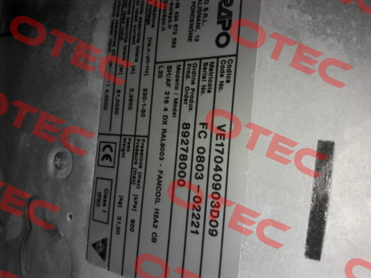 A83B-3027/1 Euro Motors Italia
