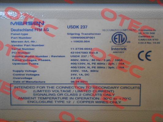 USDK 237 Mersen