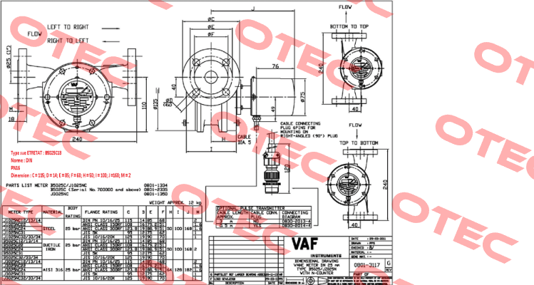 B5025C13  VAF Instruments