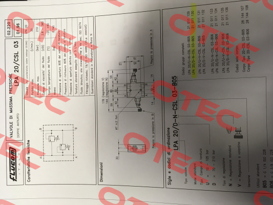 LPA 20 / D-N -CSL 03-B05   21 011 130   Flucom