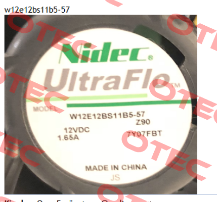 W12E12BS11B5-57 (OEM)  Nidec