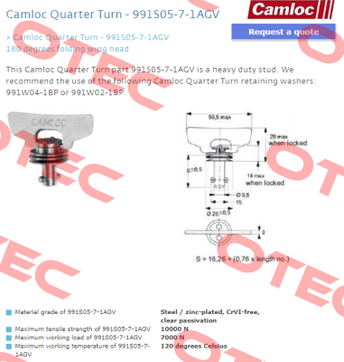 991S05-7-1AGV Camloc