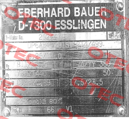 DP6A84FGU15V-214/499 Bauer
