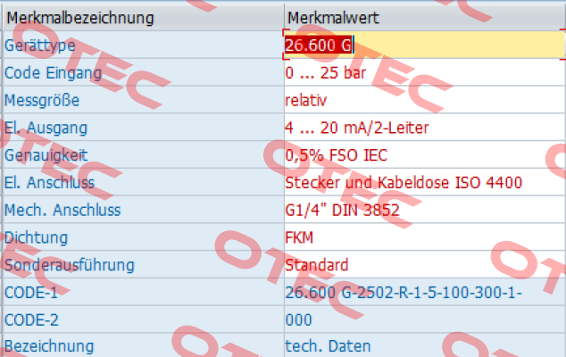 26.600G-2502-R-1-5-100-300-1-000 Bd Sensors