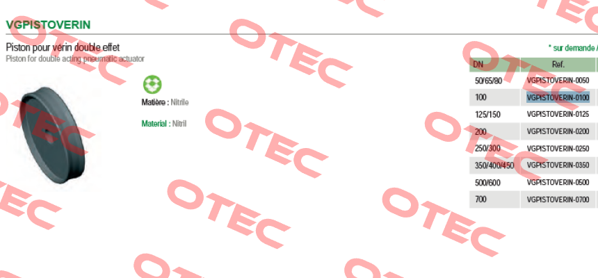 VGPISTOVERIN-0100  Tecofi