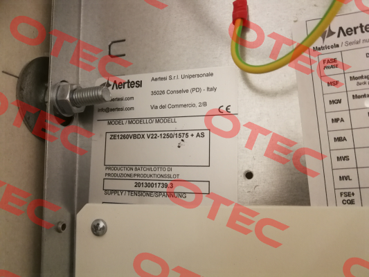 Zefiro 1250/1260  ,   40171656/3BTB7045A0/1 Aertesi