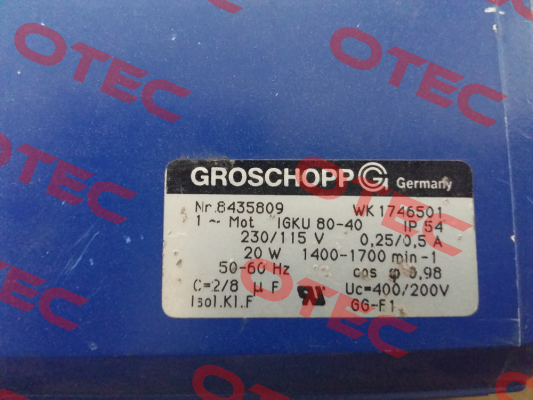 Nr: 8435806 WK 1746501  Groschopp