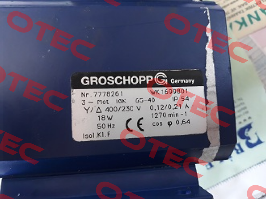 7778261  OEM  Groschopp