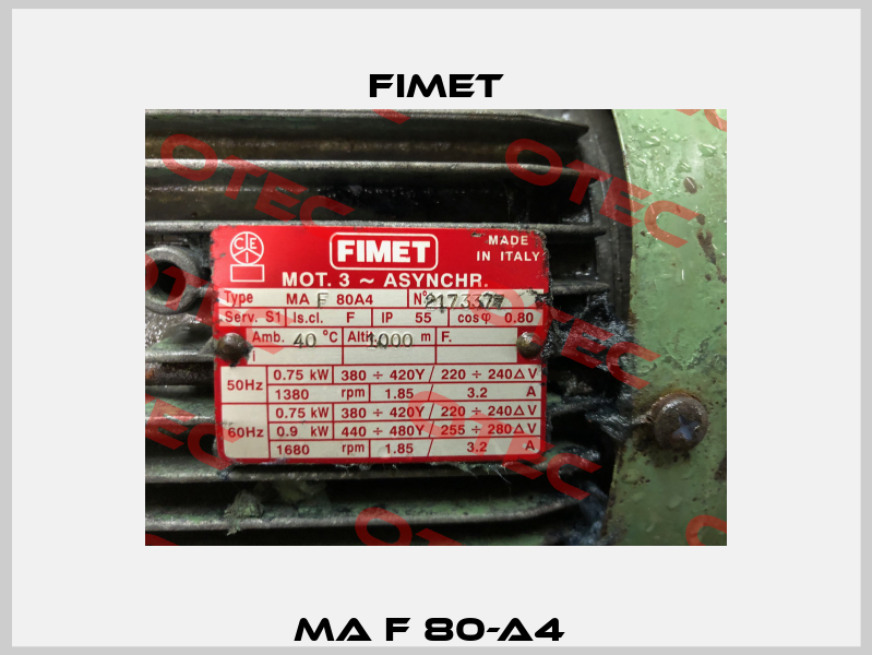 MA F 80-A4  Fimet