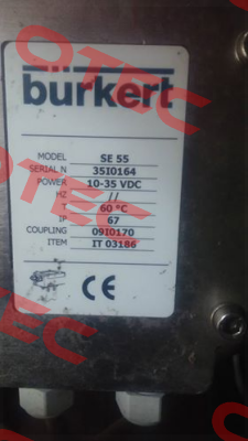 Model: SE 55,  ITEM : IT 03186 (OEM)  Burkert