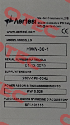 HWN30/40 Aertesi