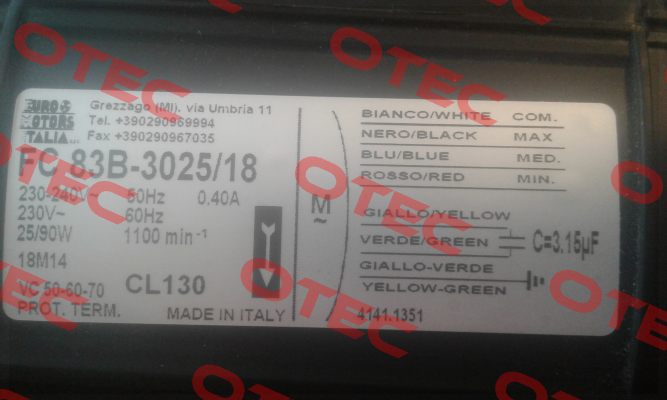 A83B-3025/1  Euro Motors Italia