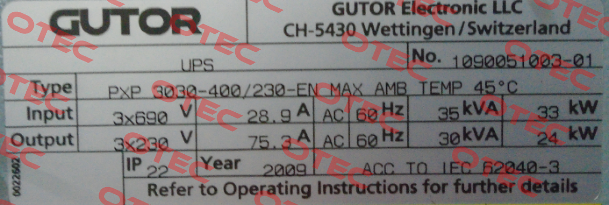0P2556B Gutor