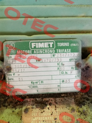 COVER FOR FIMET MOTOR MH200  Fimet