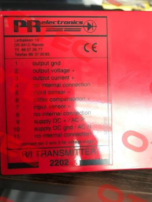 2202 obsolete  Pr Electronics