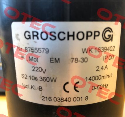 8755579 WK 1639402 oem  Groschopp
