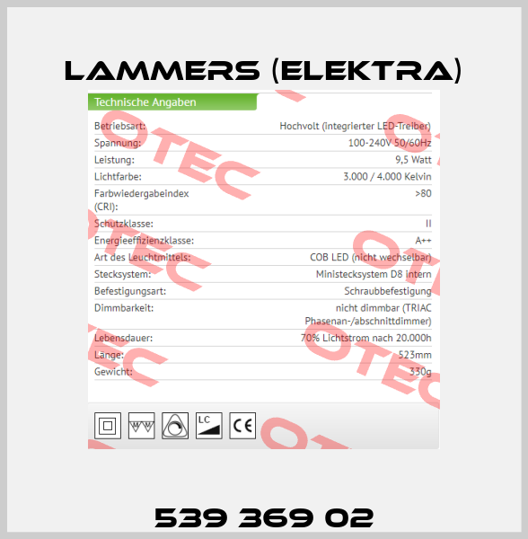 539 369 02 Lammers (Elektra)