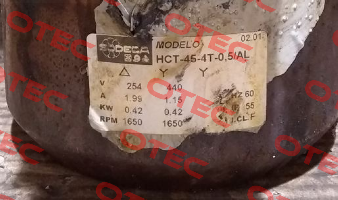070231-HCT45-4T-0.5-AL-IMP Sodeca
