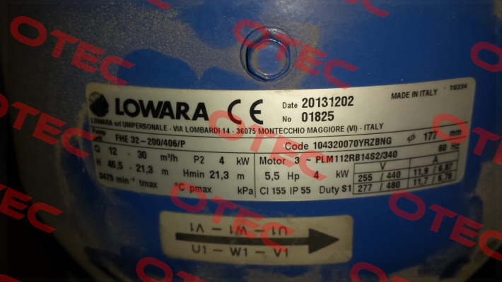 FHE 32-200/406/P Lowara