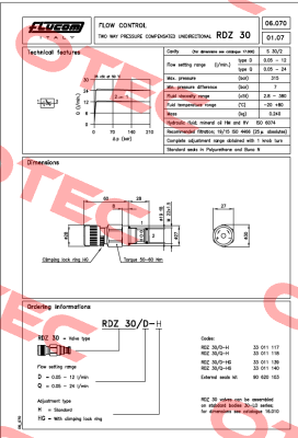 RDZ30D-HG Flucom