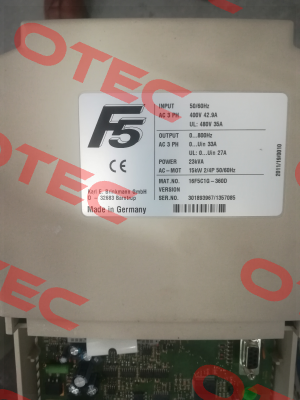 16F5C1G-360D S/N:301893967/1357085 LAIPPLE KEB