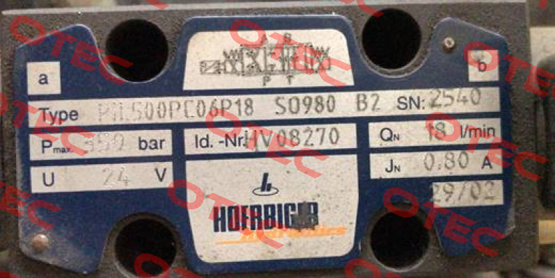 PN:500PC06P18 S0980 B2 Hoerbiger