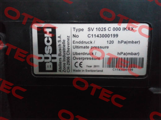 SV 1025 C 000 1KXX Busch