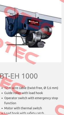 BT-EH 1000 obsolete, replaced by   TC-EH 1000 Einhell