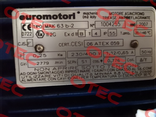 MAK063BP2B35 Euromotori