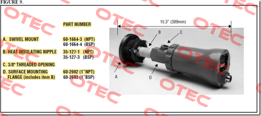 76090000 NPT 3/8" Fireye