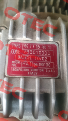 VBG 2F D24 P90 CU Cod:VB3010000 Bonfiglioli