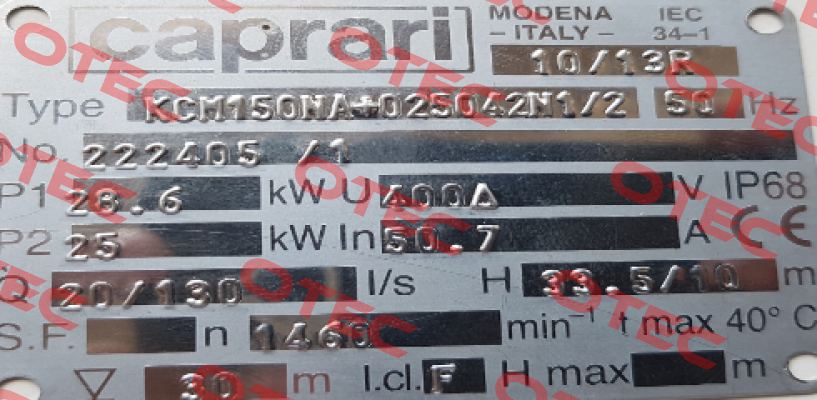 CSN02070( for KCM150NA+025042N1/2) CAPRARI