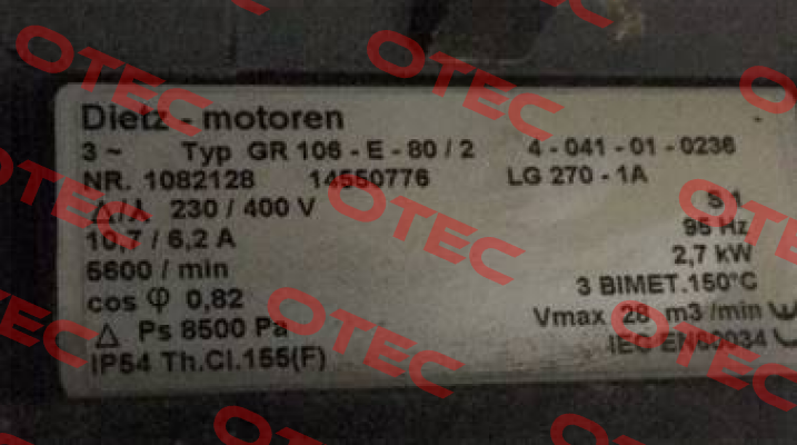 OR 108-E-80/2 Dietz-Motoren