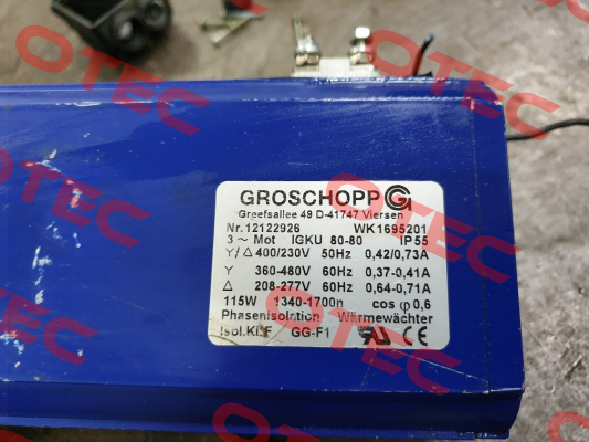 IGKU 80-80 (IP65) Groschopp