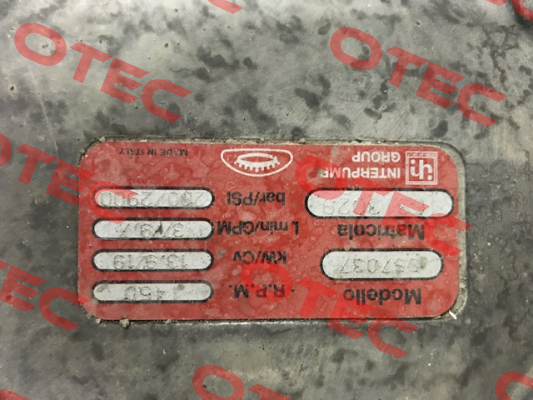 KEZ 22 -AISI-316L right, Version SS7037 Interpump