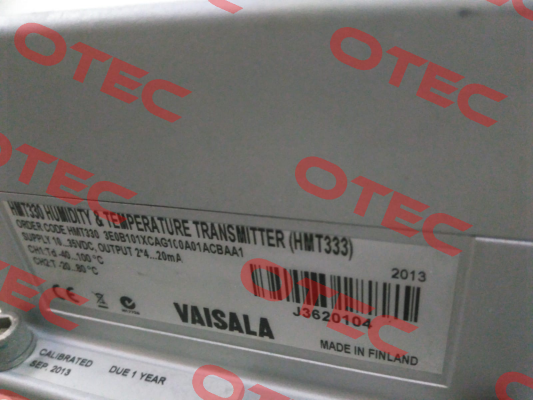 HMT330 3E0B101XCAG100A01ACBAA1 Vaisala