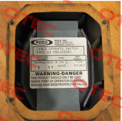 Type: 13L    04944-500 R Rees