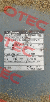 Type: BF90-54VO-C/DNFXD18L Bauer