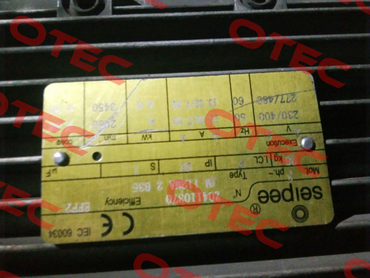 JM 112MA 2B35 - can not offer , alternative is - HB3 112M 2 230.400-50 B3/B5 SEIPEE