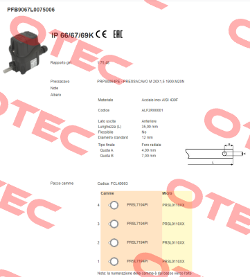PFB9067L0075006 Ter Tecno Elettrica Ravasi