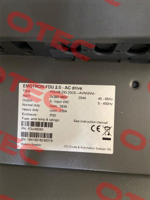 FDU48-293-20, 160kW , EM0105 Emotron