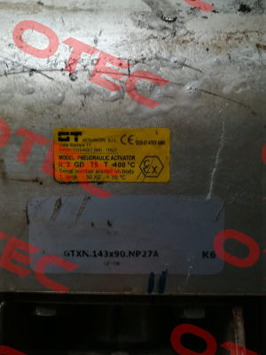 Actuator repair kit for GTXN.143x90.NP27A GT Attuatori