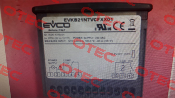 EVK521N7VCFXX01 invalid reference, valid EVKB21N7VCFXX01 EVCO - Every Control